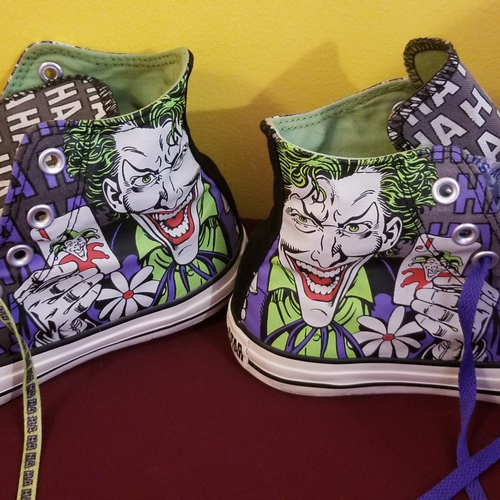 Converse All Star Batman Joker High Top shoes s7